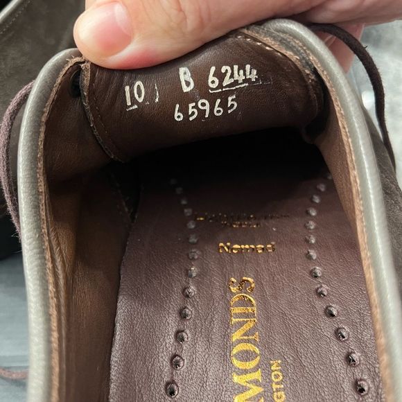 Allen Edmonds Gray Suede Oxfords main image 5